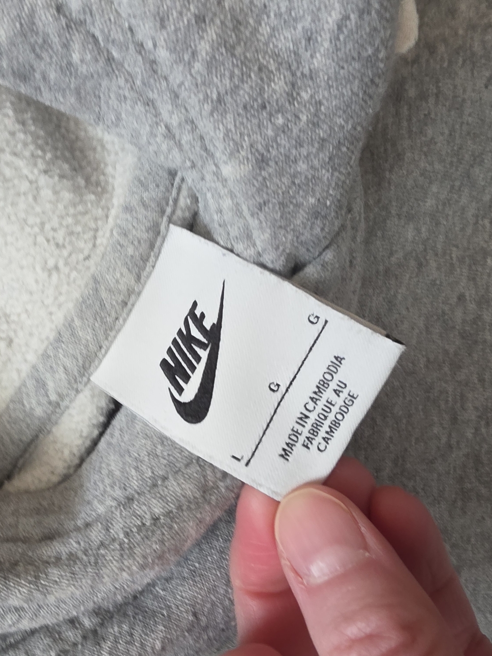 Nike Gray Hooded Sweatshirt Kids - Picture 2 of 3